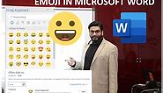 How to add / type emoji in Microsoft Word - Emoticons in Word