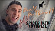 How to Hang Spider Webs - Halloween Decor - Halloween Decorations