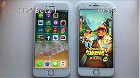 iPhone 6 ios 11.4 Beta1 vs 10.3.3 !
