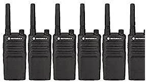 6 Pack of Motorola RMM2050 Two Way Radio Walkie Talkies