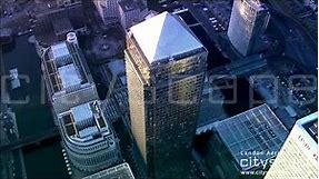 London Aerial Footage - One Canada Square, Canary Wharf (HD)
