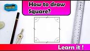 how to draw a perfect square geometrically