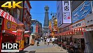Walking from Shinsekai to Dotonbori - Osaka May 2023 [4K HDR]