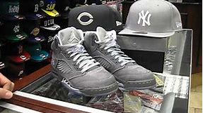 Nike Air Jordan Retro 5 Wolf Grey at Streetgear, Hempstead NY