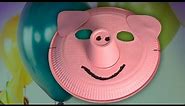 How to make a pig mask, handicrafts for carnival costumes