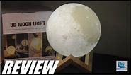 REVIEW: 3D Moon Lamp - Cool LED Mood Light w. 16 Colors!