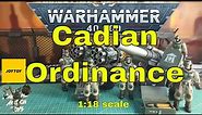 Warhammer 40k Astra Militarum Cadia Malleus & Bombast Ordinance Teams 1:18 scale action figure sets