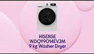 Hisense WDQY9014EVJM 9 kg Washer Dryer - White - Product Overview