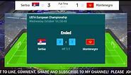 Serbia vs Montenegro UEFA European Championship Football SCORE