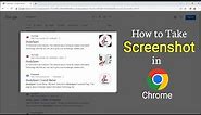 How to Take a Screenshot in Google Chrome | Screenshot in Google Chrome