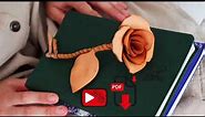 How to make leather rose rose pattern , flower pattern