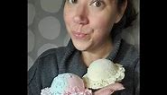 How to make realistic ice cream scoops- Dollar Tree Spackle