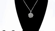 Adorox (2pcs) Black Velvet Necklace Pendant Chain Jewelry Bust Display Holder Stand