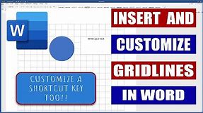 Insert and Customize Gridlines in Word | Microsoft Word Tutorials