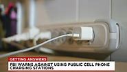 FBI warning against using public cell phone charging stations