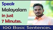 How to Speak Malayalam in just 7 minutes. Summary of my previous video