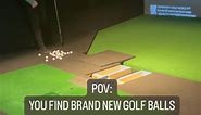 When you fine brand new golf balls ⛳️ #golf #xgolf #eldoradohills #golfballs | X-Golf El Dorado Hills