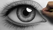 How to Draw a Realistic Eye (Time Lapse)