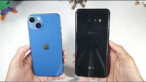 LG G8X VS iPhone 13 - (Speakers, Speed Test & PUBG Graphics) 2021