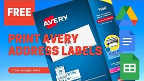 FREE Avery Address Labels from Google Docs Sheets