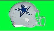 Dallas Cowboys Helmet Green Screen Logo Loop Chroma Animation