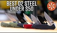 Best D2 Steel Pocket Knives Under $50