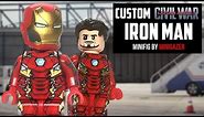 CUSTOM LEGO Iron Man Mk 46 Civil War Minifigure - Minigazer Customs Review