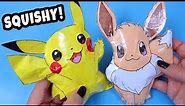 Pokemon Go Paper Squishy DIY! Pikachu and Eevee