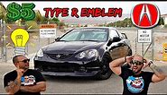 HOW TO MAKE A HONDA / ACURA TYPE R EMBLEM FOR $5! #acurarsxtypes,#integra