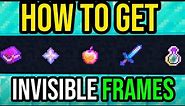 How To Get INVISIBLE Item Frames In Minecraft Bedrock!