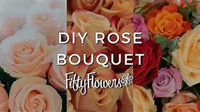 How to Make an All Rose Bridal Bouquet