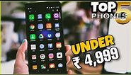 Top 5 Best 4G Smartphones under ₹ 5000 in 2020 | 4GB RAM | 64GB ROM | 5000 mAh Battery | Fingerprint