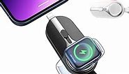 EMNT Keychain Portable Charger for iPhone,2500mAh Mini Power Bank for Apple Watch,External Fast Charging Wireless Magnetic Battery Pack, Cell Phone Charger for iPhone 14,13,12,11,Plus,Pro,XR,8,7,6s,6