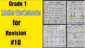 Grade 1 Maths Worksheets for Revision #10 | #dailypracticeworksheets