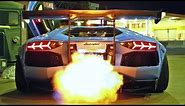 INSANE FLAMES! Lamborghini Aventador LP720-4 Ft. Liberty Walk/Armytrix/Airrex/Forgiato