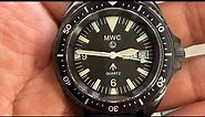 MWC Quartz PVD Military Divers Watch with Sapphire Crystal and 10 Year Battery Life