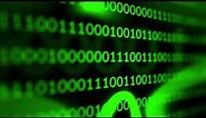 Green Binary Code On Back Background, Digital Computer Concept HD