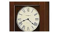 Howard Miller Middlebury Wall Clock 547-532 – Cherry Bordeaux Finish, Circular Brushed Brass Pendulum Bob, Quartz Single-Chime Movement, Volume Control