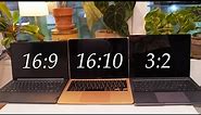 16:9 vs 16:10 vs 3:2 Laptop Aspect Ratio Comparison - Which one should you get?