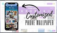 How to make a customized phone wallpaper on Canva!