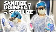 The Difference Between Cleaning, Sanitizing, Disinfecting, Sterilizing (Dental Infection Control)
