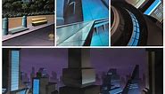Batman Animated Series, Batman Beyond Production Backgrounds
