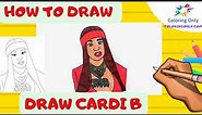 How To Draw Cardi B