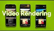 Xiaomi 14 Pro vs S23 Ultra vs iPhone 15 Pro Max Video Rendering Test