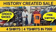 4 Shirts || 4 Tshirts IN ₹999 || Crocs & SHOES || FREE Shipping + Tshirt || History Created Sale 😀