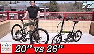Comparison of 26" vs 20" inch Folding Bikes - Calgary | Tern | Montague | Dahon | Brompton | Alberta