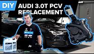 Audi S4 B8 & B8.5 3.0t - PCV / Air Oil Separator Replacement DIY (Audi A7, S4, S5, & SQ5)