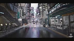 Cinematic Futuristic scene Unreal Engine 5.2 RTXON