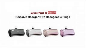 iWALK LinkPod X - Portable Charger with Changeable Plugs.