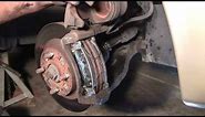 How to Change Front Brake Pads in 10 Minutes! Mazda Protege Example